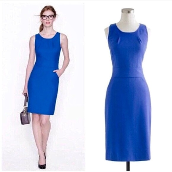 J. Crew Super 120’s Wool Emmaleigh Sheath Dress and Blazer - Picture 3 of 16